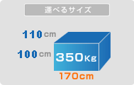 �X�|�b�g�ցF���ו��T�C�Y110�~170�~100�@350kg�ȓ�